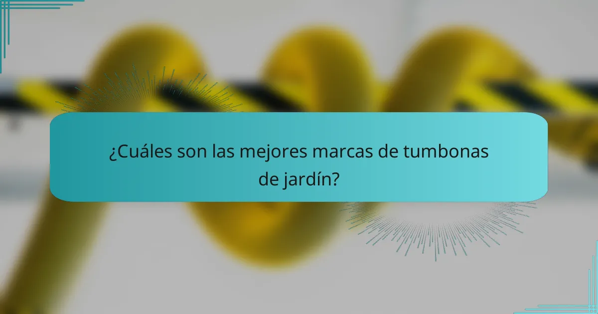 ¿Cuáles son las mejores marcas de tumbonas de jardín?